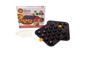 Daily Bake Non Stick 18 Cup Cake Pop Baking Set with 18 Reusable Sticks