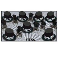The Silver Top Hat Asst for 50 Party Accessory (1 count)
