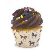 Prancing Horse Paper Cupcake Wrappers for Standard Size Cupcakes 24ct N2