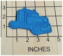 Semi Truck Fondant Cookie Cutter and Stamp #1389 N2