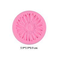 3D Silicone Cake Decorating Tools Fondant Mold Differet Flower Rose Design Silicone Baking Tool Set of 4 Pink...