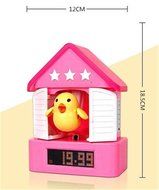 Fashion Creative Gift Silent House Cuckoo Gun-shot Desk Funny Talking Alarm Clocks N7