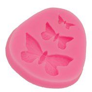 Cake Fondant Silicone Mold For Baking Tools Chocolate Pink Butterfly N2