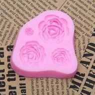 Delicate Roses Flower Silicone Mould Sugar Craft Cake Decorating Fondant 4 Size N2