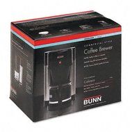 10-Cup Home Coffee Brewer, Stainless Steel, Black, Sold as 1 Each N3