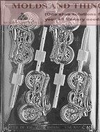 MOTORCYCLE Lolly Kids Chocolate candy mold with &copy; molding Instructions - Set of 2