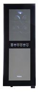 Haier HVTM12DABB 12-Bottle Dual Zone Mirrored Glass Door Wine Cellar