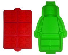 TYH Supplies Candy Molds For Lego Lovers Chocolate Molds Ice Cube Molds Silicone Baking Molds Premium Silicone... N2