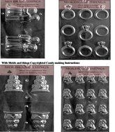 Bride and Groom Chocolate candy mold,Engagement/Wedding Ring Wedding Chocolate Candy Mold Wedding cake chocolate...