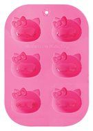 Siliconezone 10.6&quot; 6 Cup Non-Stick Silicone Heart Cake Pan, Dark Pink N2