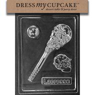 Dress My Cupcake DMCS115SET Chocolate Candy Mold, Lacrosse Kit, Set of 6