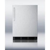 Summit FF6BSSTBADA 5.5 Cu. Ft. Stainless Steel Undercounter Compact Refrigerator N3