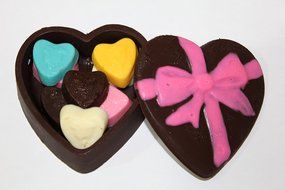 Set of 2 Pcs Premium Silicone Non-stick Heart Shaped Molds for Chocolate Candy Jello Cookies Mini Protein Bars... N2