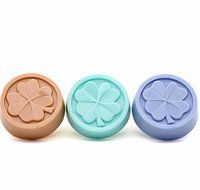 1 Pcs Four Leaf Clover Soap Mold Silicone Handmade Soap Mold Crafts Diy Ice Mold Moon Cake Diy Chocolate Fruits... N2