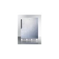 Summit AL750LBIDPL 24&quot; All-Refrigerator with 5.5 Cu. Ft. Capacity Lock Automatic Defrost Adjustable Glass Shelves...