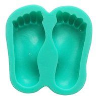 Funshowcase Large Baby Feet Sugarcraft Silicone Mold for Fondant Cake Decoration, Cupcake Topper, Polymer Clay...