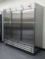 81" Upright Stainless Steel 3 Door Commercial Freezer, 72 Cubic Feet, CFD-3FF, for Restaurant N3