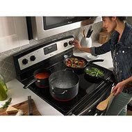 4.8 Cu. Ft. Electric Self Cleaning Range Finish: Stainless Steel N3