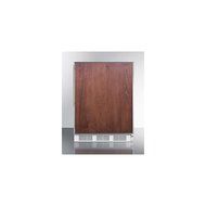 Summit AccuCold BI540-SSTB 24&quot; 5.1 cu.ft. Under-Counter Built-In Capable Refrigerator-Freezer with Cycle Defrost... N4