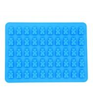 Hompow 5 x 10 Cavity Silicone Bears Molds With a Bonus Easy Fill Dropper for Healthy Sugar Free Gummys Bear Vitamins... N3