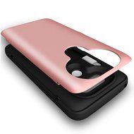 LG G5 Case, G5 Card Case, SKINU [USB type C] [Dual Layer] [Card Slot] [Drop Protection] [Wallet] with Mirror and... N6