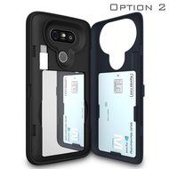 LG G5 Case, G5 Card Case, SKINU [USB type C] [Dual Layer] [Card Slot] [Drop Protection] [Wallet] with Mirror and... N7