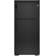 Ge GIDDS-632131 Energy Star 18 cu. ft. Top Freezer Refrigerator, Black, Reversible Door Swing N4