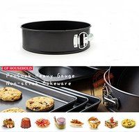 VILONG 9 inch circular Springform interlocking Chef&#039;s Classic Nonstick Bakeware Springform Pan, black (1, black) N2