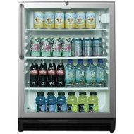 Summit SCR600BL-CSS 24&quot; Commercially Approved Compact Refrigerator with 5.5 cu. ft. Capacity Adjustable Shelves... N2