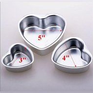 Aluminum Tins Pan Baking Birthday 7 Sizes Heart Shape Cake Decorating