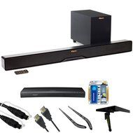 Klipsch Reference 2-Way Soundbar with Wireless 6.5" Subwoofer (R4B) HD Blu-ray Player, 6ft Audio Cable, Screen... N2