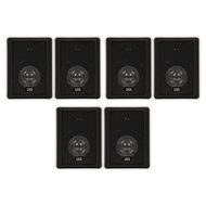 Acoustic Audio 151B Indoor Outdoor 2 Way Speakers 1800 Watt Black 3 Pair Pack 151B-3Pr