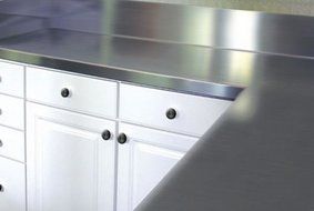 Stainless Steel Counter Top with Blacksplash Size: 13" H x 48" W x 24" D