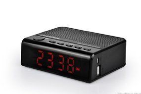 Rechargeable Digital Alarm Clock Radio with Speaker LED Display FM Mp3 TF Player N3