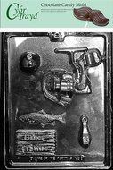 Cybrtrayd S102 Fishing Kit for Specialty Box Chocolate Candy Mold with Exclusive Cybrtrayd Copyrighted Chocolate...