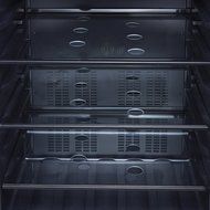5.49 Cu. Ft. EdgeStar 142 Can Stainless Steel Beverage Cooler - Black and Stainless Steel N4