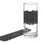 Hortense B. Hewitt 30869 Laser Cut Table Number Wraps, Numbers 1 to 10, Black N25
