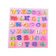 Sher Letter and Numbre Baking Fondant Cake Choclate Candy Mold,L11cmW9.8cmH0.7cm N2