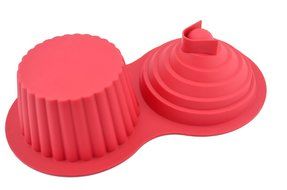 Mujiang Silicone Cupcake Baking Pan Molds Jumbo N2