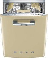 Smeg STFABUCR 24" 50s Retro Style Series Built In Fully Integrated Dishwasher with 13 Place Settings 10 Wash Cycles...