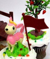 POKEMON GO 18 Piece Themed Birthday Cupcake Topper Set Featuring 12 RANDOM Pokemon Characters and Decorative Themed... N2