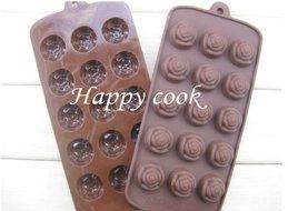 Rose Muffin Sweet Candy Jelly Ice Silicone Mould Mold Baking Pan Tray Make Chocolate Mood Figures Mold