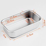 DUFUSTORE 1pcs Large Rectangle Aluminum Box Loaf Tin for Home Bread Cake Baking Bakeware N5
