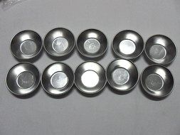 Set of 10 piece baking tart mold using for cake egg pudding jelly(71*40*20mm/PC)