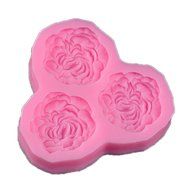 DSSY Peony Flower Silicone Mould Sugarcraft Fondant Cake Mold Decorating Tool