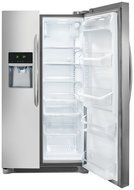 Frigidaire FGHS2655PF Gallery 26.0 Cu. Ft. Stainless Steel Side-By-Side Refrigerator - Energy Star &hellip;