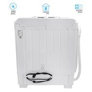 Portable Compact Washer and Spin Dry Cycle with Built in Pump 300W Apartment Washer Spinning Dryer N4