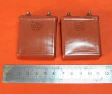 Capacitor PIO MBGO-1 160V 10uF USSR 2 pcs