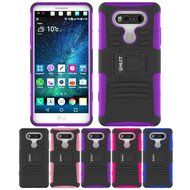 LG V20 Case, HLCT Rugged Shock Proof Dual-Layer PC and Soft Silicone Case With Built-In Kickstand for LG V20 (... N16
