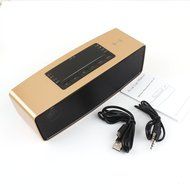 HYYT LED Display NFC Quick Connection Control Smart Music Audio Speaker With Mic (Gold)